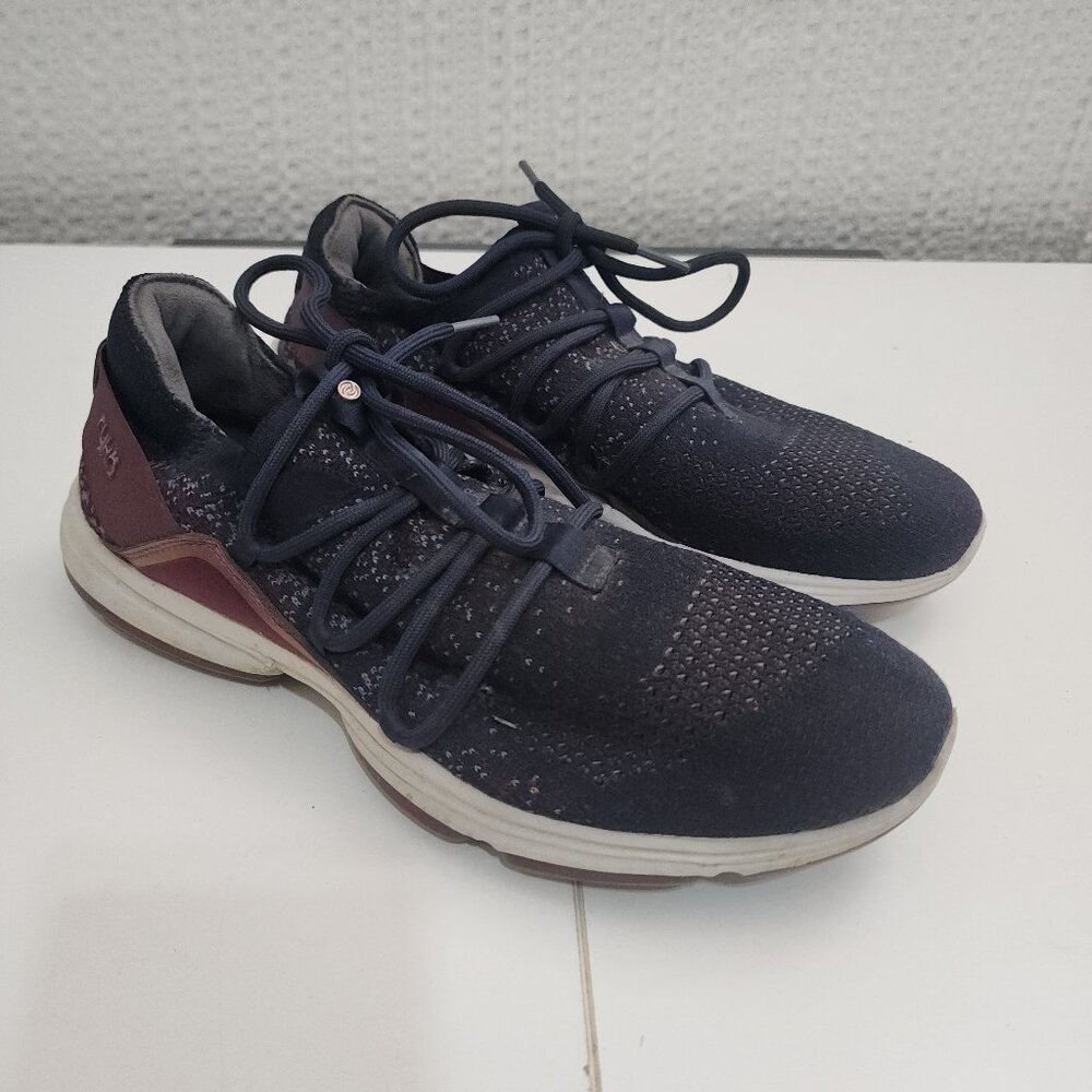 Ryka Womenâs Diffuse Navy Knit Walking Shoes Sneakers Women's Size 10